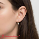 Load image into Gallery viewer, 0-50-carat-heart-shape-diamond-stud-leverback-earrings-in-yellow-gold-fdear9225ht-model-1