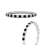 Load image into Gallery viewer, 0.15-ct-delicate-u-prong-stack-black-diamond-band-in-white-gold-FD8370GBLACKANGLE3-0.15CT-NL-WG.jpg