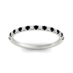 Load image into Gallery viewer, 0.15-ct-delicate-u-prong-stack-black-diamond-band-in-white-gold-FD8370GBLACKANGLE5-0.15CT-NL-WG.jpg