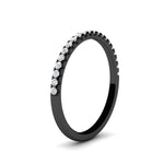Load image into Gallery viewer, 0.15-ct-delicate-u-prong-stack-diamond-band-in-black-gold-FD8370ANGLE2-0.15CT-NL-BG.jpg