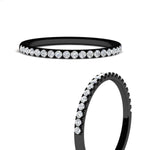 Load image into Gallery viewer, 0.15-ct-delicate-u-prong-stack-diamond-band-in-black-gold-FD8370ANGLE3-0.15CT-NL-BG.jpg
