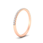 Load image into Gallery viewer, 0.15-ct-delicate-u-prong-stack-diamond-band-in-rose-gold-FD8370ANGLE2-0.15CT-NL-RG.jpg