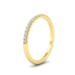 Load image into Gallery viewer, 0.15-ct-delicate-u-prong-stack-diamond-band-in-yellow-gold-FD8370ANGLE2-0.15CT-NL-YG.jpg