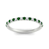 Load image into Gallery viewer, 0.15-ct-delicate-u-prong-stack-emerald-band-in-white-gold-FD8370GEMGRANGLE5-0.15CT-NL-WG.jpg