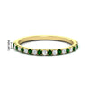 Load image into Gallery viewer, 0.15-ct-delicate-u-prong-stack-emerald-band-in-yellow-gold-FD8370GEMGR-0.15CT-NL-YG-HW.jpg