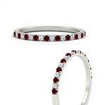 Load image into Gallery viewer, 0.15-ct-delicate-u-prong-stack-ruby-band-in-white-gold-FD8370GRUDRANGLE3-0.15CT-NL-WG.jpg