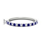 Load image into Gallery viewer, 0.15-ct-delicate-u-prong-stack-sapphire-band-in-white-gold-FD8370GSABL-0.15CT-NL-WG-HW.jpg