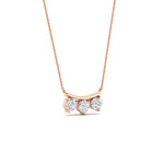Load image into Gallery viewer, 0.18-ct-trio-diamond-pendant-necklace-in-rose-gold-FDPD11416ANGLE2-0.20CT-NL-RG