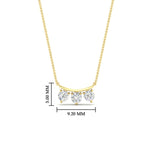 Load image into Gallery viewer, 0.18-ct-trio-diamond-pendant-necklace-in-yellow-gold-FDPD11416-0.20CT-NL-YG