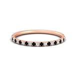 Load image into Gallery viewer, 0.20-ct-delicate-womens-custom-black-diamond-wedding-band-in-rose-gold-FD8370GBLACK-0.20CT-NL-RG.jpg