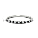 Load image into Gallery viewer, 0.20-ct-delicate-womens-custom-black-diamond-wedding-band-in-white-gold-FD8370GBLACK-0.20CT-NL-WG-HW.jpg
