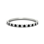 Load image into Gallery viewer, 0.20-ct-delicate-womens-custom-black-diamond-wedding-band-in-white-gold-FD8370GBLACK-0.20CT-NL-WG.jpg
