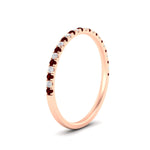 Load image into Gallery viewer, 0.20-ct-delicate-womens-custom-ruby-wedding-band-in-rose-gold-FD8370GRUDRANGLE2-0.20CT-NL-RG.jpg