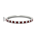 Load image into Gallery viewer, 0.20-ct-delicate-womens-custom-ruby-wedding-band-in-white-gold-FD8370GRUDR-0.20CT-NL-WG-HW.jpg