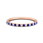 Load image into Gallery viewer, 0.20-ct-delicate-womens-custom-sapphire-wedding-band-in-rose-gold-FD8370GSABL-0.20CT-NL-RG.jpg