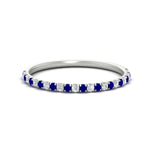 Load image into Gallery viewer, 0.20-ct-delicate-womens-custom-sapphire-wedding-band-in-white-gold-FD8370GSABL-0.20CT-NL-WG.jpg
