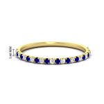 Load image into Gallery viewer, 0.20-ct-delicate-womens-custom-sapphire-wedding-band-in-yellow-gold-FD8370GSABL-0.20CT-NL-YG-HW.jpg