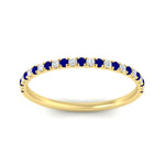 Load image into Gallery viewer, 0.20-ct-delicate-womens-custom-sapphire-wedding-band-in-yellow-gold-FD8370GSABLANGLE5-0.20CT-NL-YG.jpg