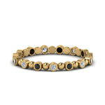 Load image into Gallery viewer, 0.25-carat-bezel-bead-wedding-band-with-black-diamond-in-yellow-gold-FDEWB123630RO(1.50MM)GBLACK-NL-YG.jpg