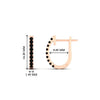 Load image into Gallery viewer, 0.25-carat-black-diamond-huggie-hoop-earrings-in-rose-gold-FDEAR11260GBLACKANGLE2-0.25-NL-RG