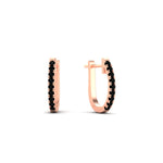 Load image into Gallery viewer, 0.25-carat-black-diamond-huggie-hoop-earrings-in-rose-gold-FDEAR11260GBLACKANGLE2-0.25-NL-RG
