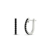 Load image into Gallery viewer, 0.25-carat-black-diamond-huggie-hoop-earrings-in-white-gold-FDEAR11260GBLACKANGLE2-0.25-NL-WG