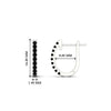 Load image into Gallery viewer, 0.25-carat-black-diamond-huggie-hoop-earrings-in-white-gold-FDEAR11260GBLACKANGLE2-0.25-NL-WG