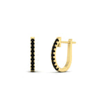 Load image into Gallery viewer, 0.25-carat-black-diamond-huggie-hoop-earrings-in-yellow-gold-FDEAR11260GBLACKANGLE2-0.25-NL-YG