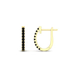 Load image into Gallery viewer, 0.25-carat-black-diamond-huggie-hoop-earrings-in-yellow-gold-FDEAR11260GBLACKANGLE2-0.25-NL-YG
