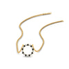 Load image into Gallery viewer, 0.25-carat-circle-round-black-diamond-pendant-in-yellow-gold-FDPD11271GBLACK-0.25CT_20-NL-YG