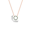 Load image into Gallery viewer, 0.25-carat-circle-round-emerald-pendant-in-rose-gold-FDPD11271GEMGRANGLE1-0.25CT_20-NL-RG-HW