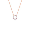 Load image into Gallery viewer, 0.25-carat-circle-round-pink-sapphire-pendant-in-rose-gold-FDPD11271GSADRPIANGLE1-0.25CT_20-NL-RG