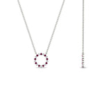 Load image into Gallery viewer, 0.25-carat-circle-round-pink-sapphire-pendant-in-white-gold-FDPD11271GSADRPIANGLE2-0.25CT_20-NL-WG