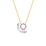 Load image into Gallery viewer, 0.25-carat-circle-round-pink-sapphire-pendant-in-yellow-gold-FDPD11271GSADRPIANGLE1-0.25CT_20-NL-YG-HW
