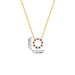 Load image into Gallery viewer, 0.25-carat-circle-round-ruby-pendant-in-yellow-gold-FDPD11271GRUDRANGLE1-0.25CT_20-NL-YG-HW