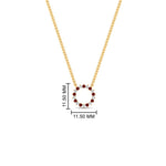 Load image into Gallery viewer, 0.25-carat-circle-round-ruby-pendant-in-yellow-gold-FDPD11271GRUDRANGLE1-0.25CT_20-NL-YG-HW