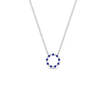 Load image into Gallery viewer, 0.25-carat-circle-round-sapphire-pendant-in-white-gold-FDPD11271GSABLANGLE1-0.25CT_20-NL-WG