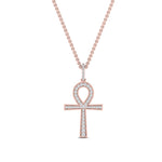 Load image into Gallery viewer, 0.25-carat-diamond-ankh-cross-pendant-in-FDPD11003-NL-RG