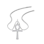 Load image into Gallery viewer, 0.25-carat-diamond-ankh-cross-pendant-in-FDPD11003-NL-WG