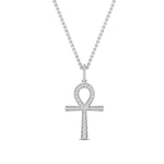 Load image into Gallery viewer, 0.25-carat-diamond-ankh-cross-pendant-in-FDPD11003-NL-WG