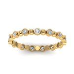 Load image into Gallery viewer, 0.25-carat-diamond-bezel-bead-wedding-band-in-yellow-gold-FDEWB123630RO(1.50MM)-NL-YG.jpg