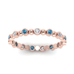 Load image into Gallery viewer, 0.25-carat-diamond-bezel-bead-wedding-band-with-blue-topaz-in-rose-gold-FDEWB123630RO(1.50MM)GICBLTO-NL-RG.jpg