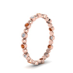 Load image into Gallery viewer, 0.25-carat-diamond-bezel-bead-wedding-band-with-orange-sapphire-in-rose-gold-FDEWB123630RO(1.50MM)GSAOR-NL-RG.jpg