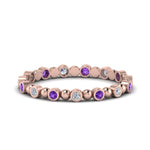 Load image into Gallery viewer, 0.25-carat-diamond-bezel-bead-wedding-band-with-purple-topaz-in-rose-gold-FDEWB123630RO(1.50MM)GVITO-NL-RG.jpg