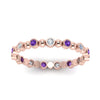 Load image into Gallery viewer, 0.25-carat-diamond-bezel-bead-wedding-band-with-purple-topaz-in-rose-gold-FDEWB123630RO(1.50MM)GVITO-NL-RG.jpg