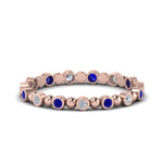 Load image into Gallery viewer, 0.25-carat-diamond-bezel-bead-wedding-band-with-sapphire-in-rose-gold-FDEWB123630RO(1.50MM)GSABL-NL-RG.jpg
