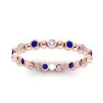 Load image into Gallery viewer, 0.25-carat-diamond-bezel-bead-wedding-band-with-sapphire-in-rose-gold-FDEWB123630RO(1.50MM)GSABL-NL-RG.jpg