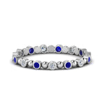 Load image into Gallery viewer, 0.25-carat-diamond-bezel-bead-wedding-band-with-sapphire-in-white-gold-FDEWB123630RO(1.50MM)GSABL-NL-WG.jpg