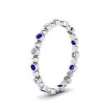 Load image into Gallery viewer, 0.25-carat-diamond-bezel-bead-wedding-band-with-sapphire-in-white-gold-FDEWB123630RO(1.50MM)GSABL-NL-WG.jpg
