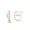 Load image into Gallery viewer, 0.25-carat-diamond-huggie-hoop-earrings-in-rose-gold-FDEAR11260ANGLE2-0.25-NL-RG